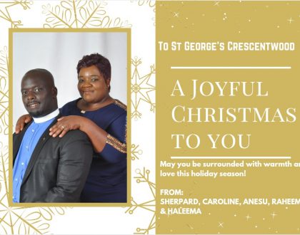 Season's Greetings from the Rev. Sherpard Gwende