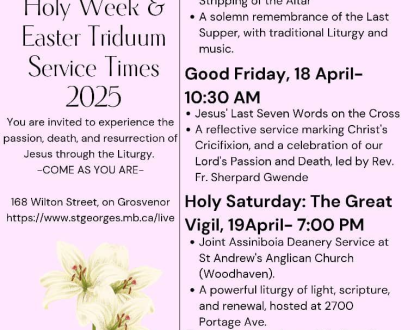 HOLY WEEK AND EASTER AT ST. GEORGE'S